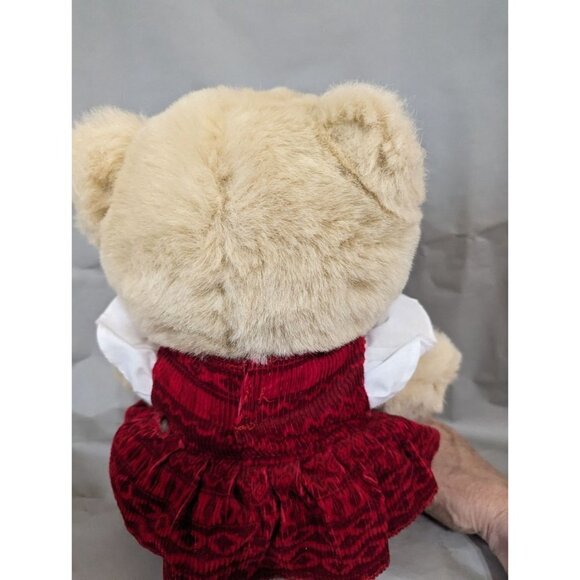 Fluffy Friends bear plush stuffed animal toy sitting Holiday 12 in - Picture 7 of 12